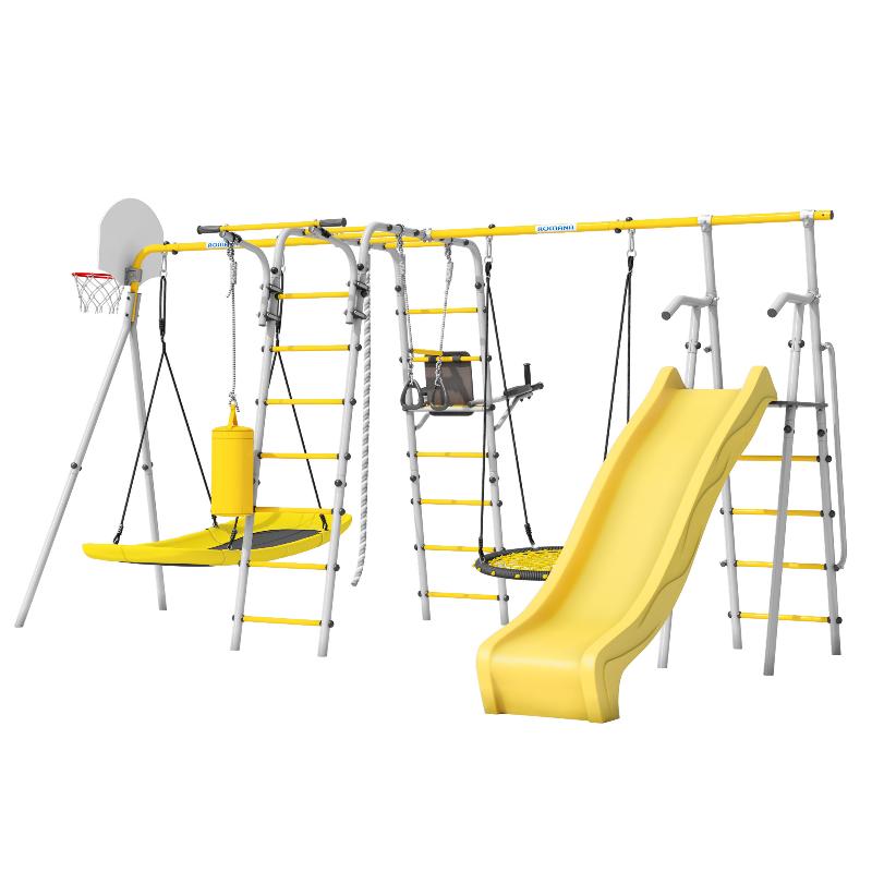 Детский спортивный комплекс для Дачи Romana Fitness-PRO с горкой 1200 мм (Комплект №9) в Ростове-на-Дону ВИНКО