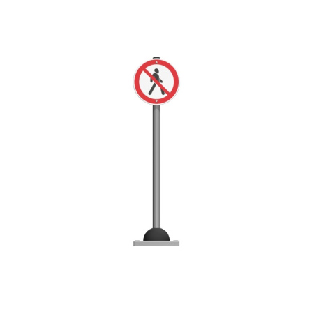 Дорожный знак "Движение пешеходов запрещено" Romana 057.96.00-01