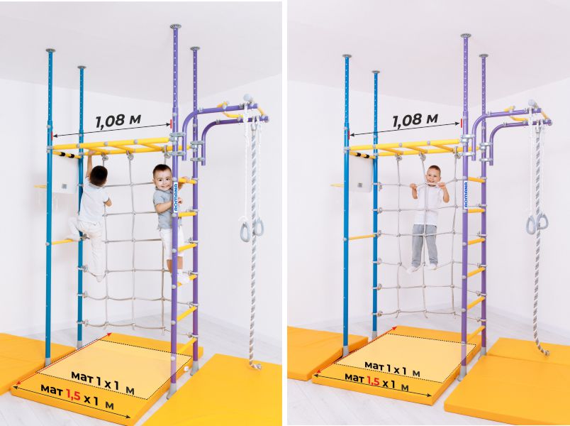 Мат для домашнего спортивного комплекса