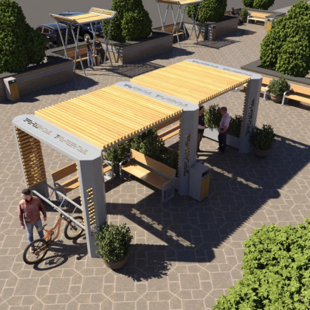 Навес Тип 1 "Акварель"