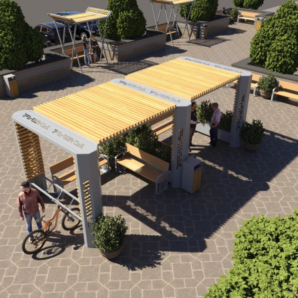 Навес "Акварель" Тип 1