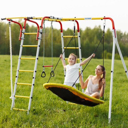 Детский спортивный комплекс для дачи ROMANA Веселая лужайка - 2 NEW - Распродажа!