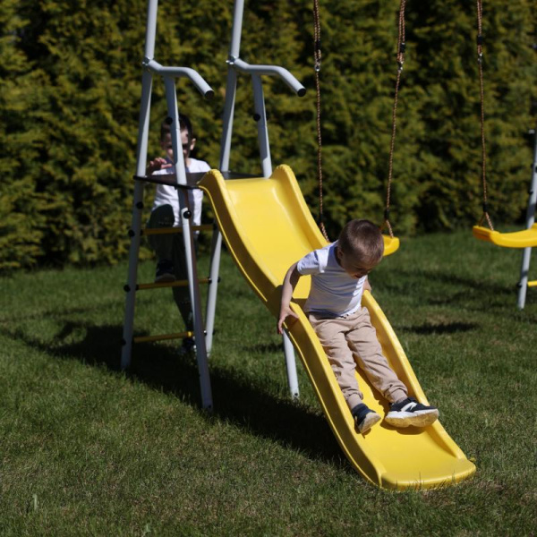 Дополнительный комплект с горкой к дачному комплексу ROMANA (для балки качелей высотой 2050 мм)