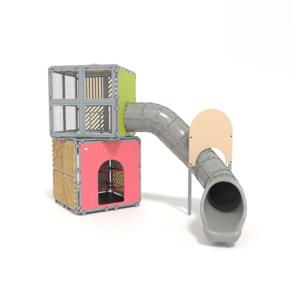 Комплекс игровой детский 127.01.00 (цвет 1) (бетонирование)