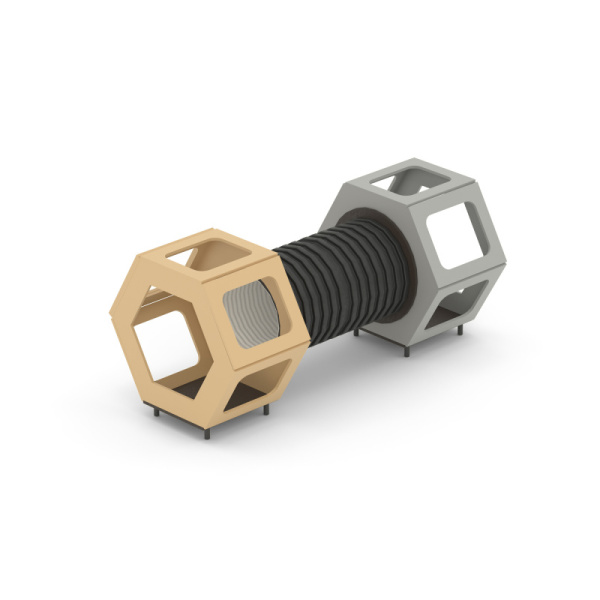 Игровой модуль Романа 115.12.00 (бежевый/серый) (бетонирование)