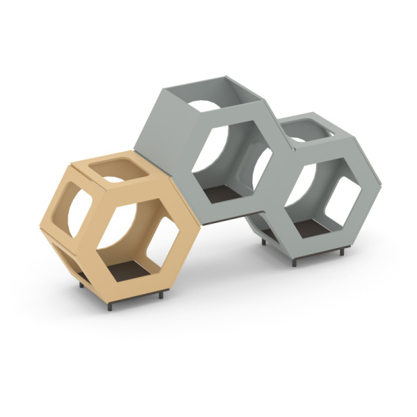 Игровой модуль Романа 115.08.00 (бежевый/серый) (бетонирование)