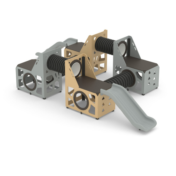 Игровой модуль Романа 115.28.00 (бежевый/серый) (бетонирование)