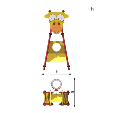 Щит с кольцом для мяча Romana 057.89.00 в Ростове-на-Дону ВИНКО