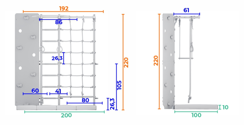 Шведская стенка ROMANA S7 Pro (Комплект №9) в Ростове-на-Дону ВИНКО
