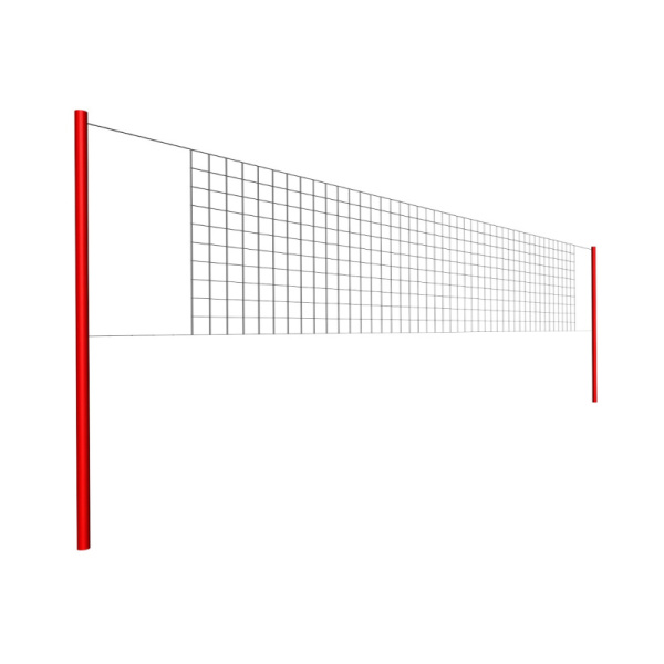 Волейбольная сетка со стойками и стаканами Романа 204.23.00 (бетонирование)
